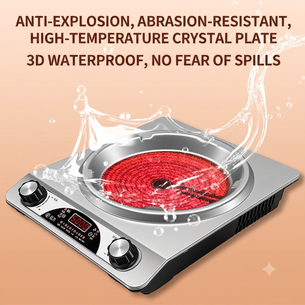 5000W Concave Infrared Ceramic Cooktop - Image 4